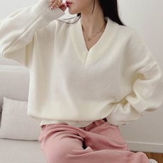 I'M BEST Mongve 寬鬆版 V領針織衫