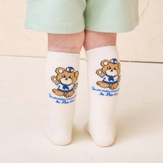 milkmile 幼兒款Captain Bear半筒襪子組