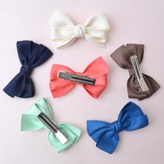 메르시밴드 여아용 세리 리본 집게핀 6종 세트