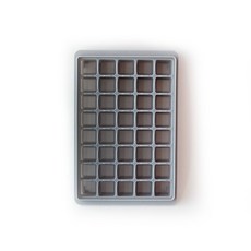 Kitchen Factory 粉彩矽膠製冰盒 40格, 灰色