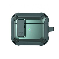일렉토 애플 에어팟 3세대 이중잠금보호 키링 케이스, 그린