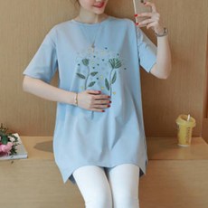 언헤브 러블리 플라워 임부 티셔츠