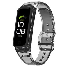 LuA lovel Galaxy 透明彩色魔術矽膠錶帶, 1個, 清灰