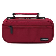 moongoo 手提筆袋, 酒紅色, 1組