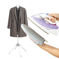 JLIFE 羅倫蒸汽燙衣板 + 立式支架套組, 灰色