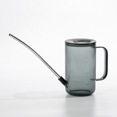 프롬아떼 刻度灑水器 梳齒紋 灰色 1L QA_11_02, 1個