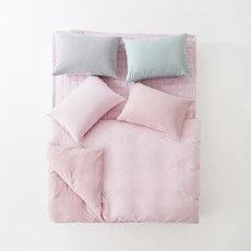La Pomme Iliq cation柔軟簡約棉被套, 柔和粉