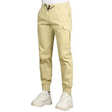 남성용 간절기 스판 카고 조거 팬츠 IN-3334