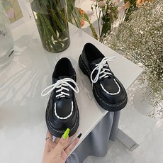 안다로미 여성용 더블스티치 단화 4.5cm