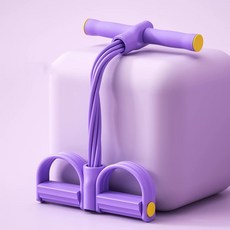 하나마켓365 가정용 복부 운동 페달 텐셔너 HANA001, 퍼플, 4개