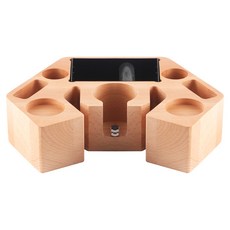 코빙 커피 탬퍼 포터필터 거치대 탬핑 스테이션 58mm 전용, 우드, 1개