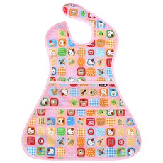 플리에 방수 전신턱받이, 52 핑크키티, 1개, 1매