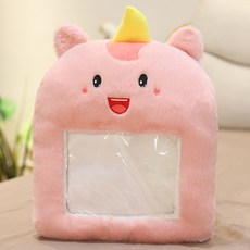 동물얼굴 투명창 손주머니 손담요 JNH871, 유니콘