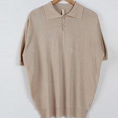 플레이즈 남성용 통기성 카라넥 스탠다드 린넨 반팔 니트 티셔츠