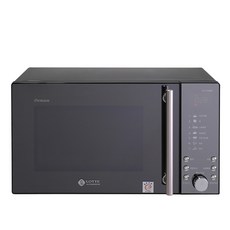롯데알미늄 블랙 메탈 전자레인지 버튼식 23L, LE-1723MW