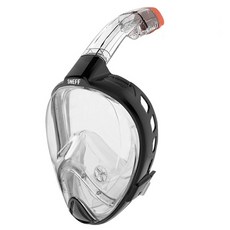 스네프 스마트 스노클링 마스크, 블랙, 1개