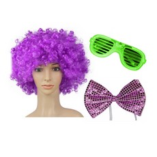 派對彩色捲髮假髮套組, 11型