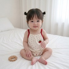 STARDOOR 嬰幼兒可愛圖案細肩帶連身衣
