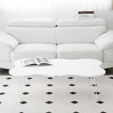 스토리퍼니쳐 국내생산 E0 LPM 9파이 크래커 거실 테이블 1200x800, 퓨어화이트