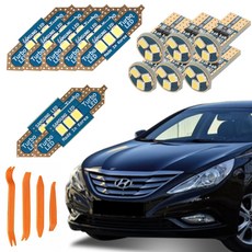 CARTEM 車用Luna LED室內燈+拆卸工具全配組合, 現代 YF Sonata 一般型 2011年式, 1套