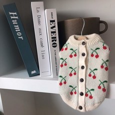 Design Sano狗狗櫻桃針織開襟衫, 混合顏色