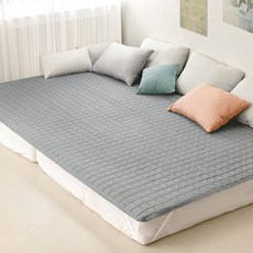 Nano Care 抗敏家用絎縫墊 固定帶型, 都會灰色