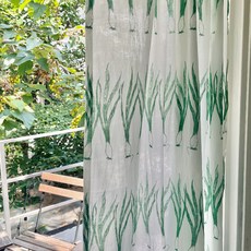 ANDCOTTON 綠色菜園純棉遮蔽簾, 蔥