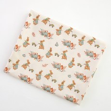 COTTONVILL 30支棉布料 彼得兔農場款, 混色