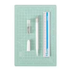 하우엘 심플 커팅매트 + 칼 세트, 그린