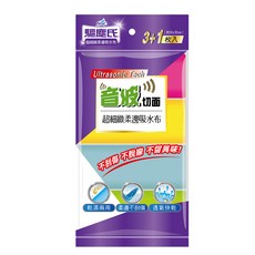 farcent 花仙子 驅塵氏 音波切面超細緻柔邊吸水布 4入, 1組