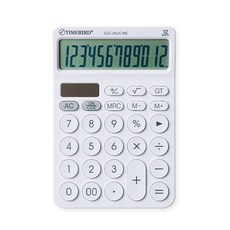 TIMEBIRD 雙電源彩色計算機 SJC-20UC, 白色(SJC-20UC WE), 1個