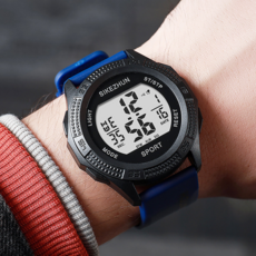 Sikezhun 時刻準 逍遙商會 軍人學生電子運動手錶 50g, 1個, 藍色