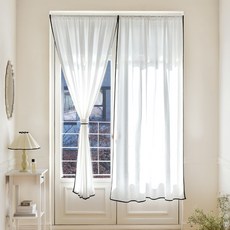 쁘리엘르 실루엣 쉬폰 가리개 커튼