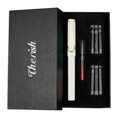 Cherish 鋼筆禮品套組, 鉛白色, F