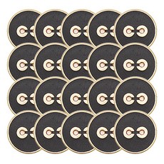 코트 정장 가디건 단추 돼지코 21mm, 블랙골드 무광, 20개