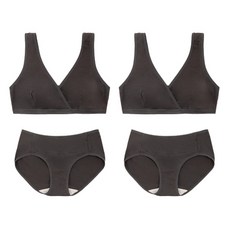 IUNIQUE 哺乳內衣 2入+內褲 2入