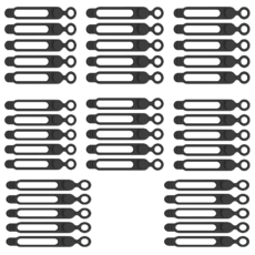 Raon Factory Tidy 多用途電纜 Seonjeongri 矽膠電纜紮帶 5 件, 黑色, 8個