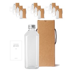 Square Dutch Pet 1000 1000ml + Alu 銀帽 + 貼紙 N4 套組, 10組