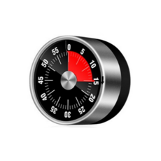 Kitchen Awesome不鏽鋼冰箱黏貼式定時器, 黑色, 1個