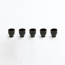 ERATO 韓國製 Sie 陶瓷燒酒杯 5入組 暖木色, 1套, 單品