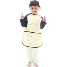 plie 兒童長袖圍裙 美術罩衫