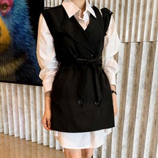 SUGARFUN Fan Modern Trench 雙扣馬甲