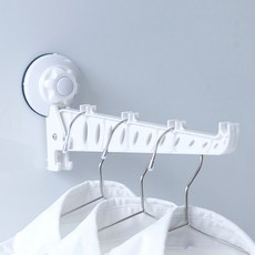 Pumpix 吸盤式折疊免鑽孔掛架 360 x 130 mm, 1個, 白色