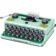 Atto Block LIN07 薄荷綠打字機迷你積木 01025L, 混色, 1盒