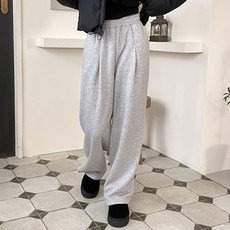 Planday 女性長版/短版保暖刷毛Deff單褶寬版鬆緊帶長褲