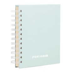 스토리앨범 인생네컷 접착식앨범 초음파 4x6미니앨범, 스카이블루, 25매