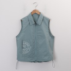 Pippin 女款口袋刺繡抽繩拉鍊背心 112352