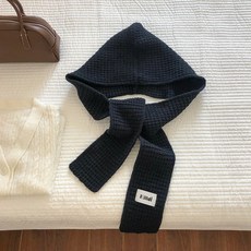 힐디 소리달 바우트 와플짜임 단색 롱 워머 머플러