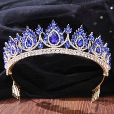 LUNA GLAM 自助婚禮煙花皇冠 H1346, 1個, 藍色