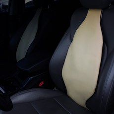 나만의차 차량용 에어발란스 허리 등받이 쿠션 30 x 86 cm, 베이지, 1개